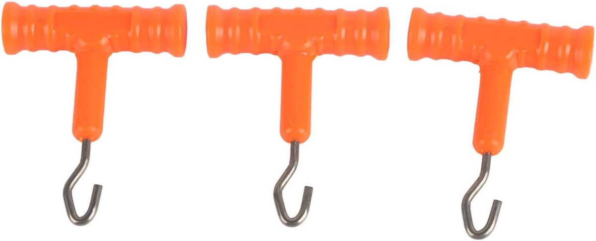 SnelShoppen - Carp Fishing Knot Puller - Hoogwaardige Knoop Tester en Aantrekker voor Haar Rigs - Makkelijk in Gebruik - Sterke T-handvat - Oranje - V