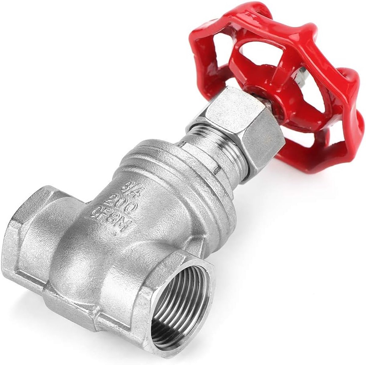 SnelShoppen - DN20 RVS Poortventiel BSPP G3/4 Roterende Compressieklep voor Water, Olie en Gas - Messing Valve voor Mechanische en Industriële Apparat