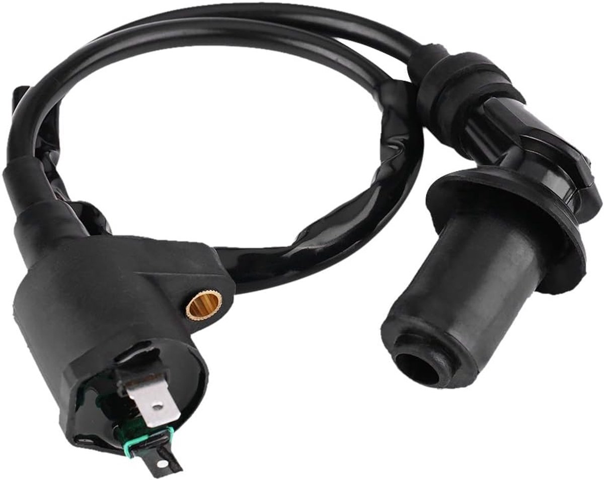 SnelShoppen - Zündspoel voor GY6 Motorfiets Dirt Bike Scooter Moped - Zwarte Hoogwaardige Ontsteking Coils - Verbeterde Verbranding & Elektrische Pres