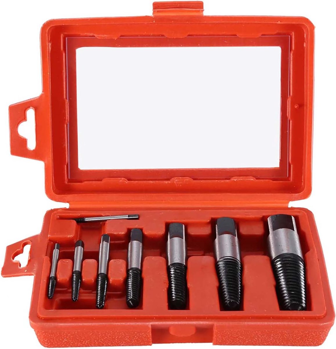 SnelShoppen - Broken Screw Puller Extractor Remover Set 8 Stuks voor het Verwijderen van Beschadigde Schroeven en Bouten, Professionele Gereedschapset
