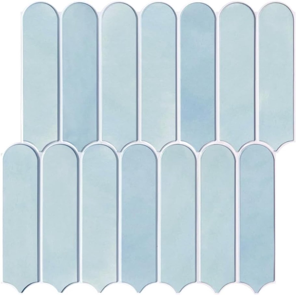 3D Zelfklevende Wandtegels voor Keuken en Badkamer, Set van 10, 30 x 30 cm, Matte PVC Tegelstickers voor Muurdecoratie, Eenvoudige Installatie en Duurzaam Design