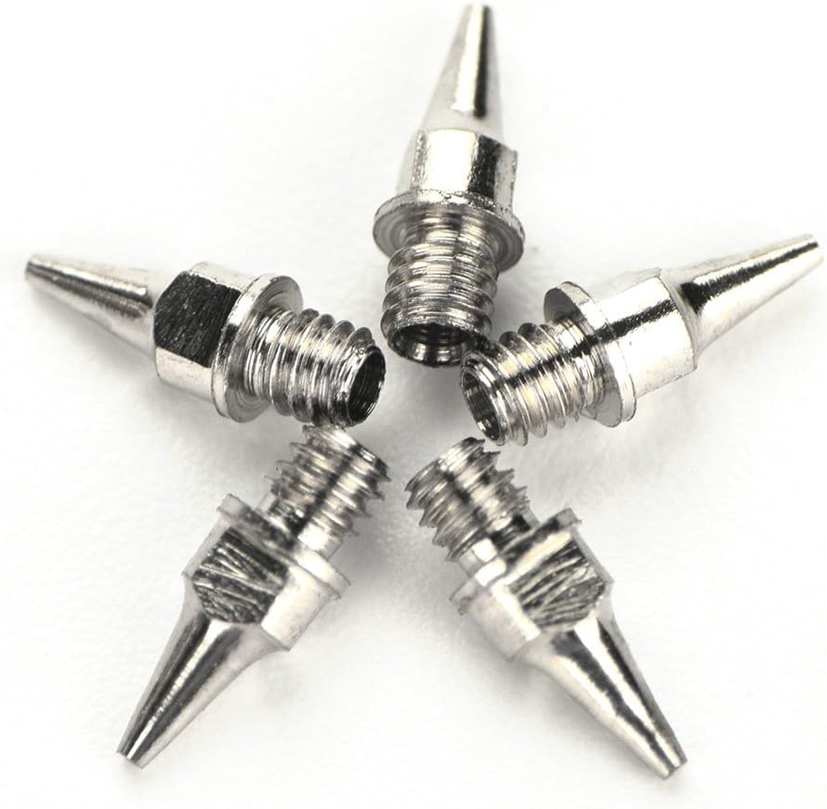 SnelShoppen - 5-delige Airbrush Naaldenset 0.2/0.3/0.5mm - Professionele Airbrush Accessoires - Vervangende Spuitmonden voor Gedetailleerd Schilderen
