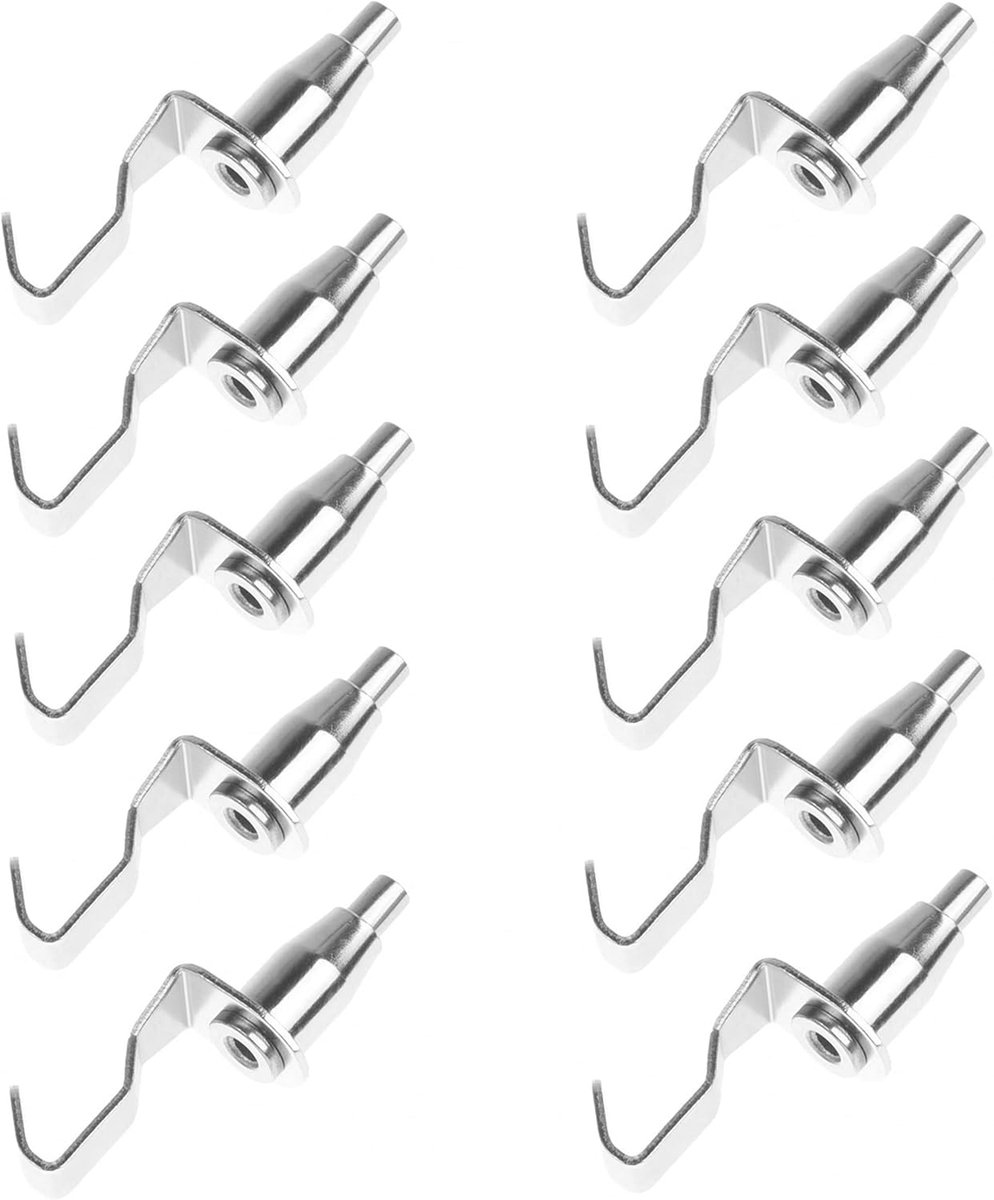 SnelShoppen - 10 Stuks Metalen Kunstgalerie Verstelbare Hangsystemen voor Foto's en Kunstwerken, Duurzame IJzeren Haken in Zilver voor Thuis en Tentoo
