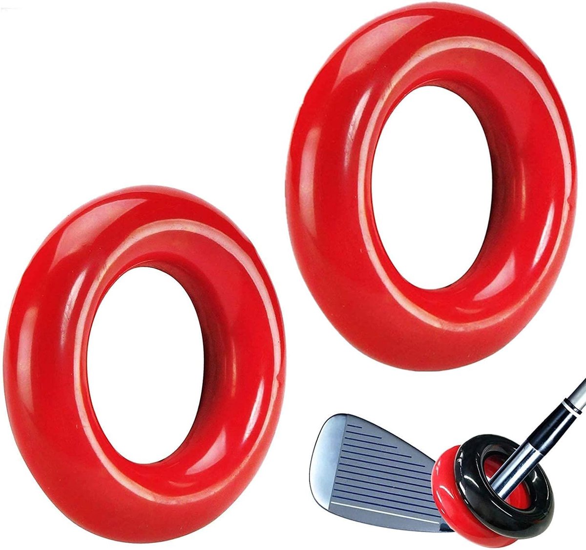 Golf Weighted Swing Ring 2pcs - Metalen donut gewicht - Voor warming-up en spiertraining - ShopVlot