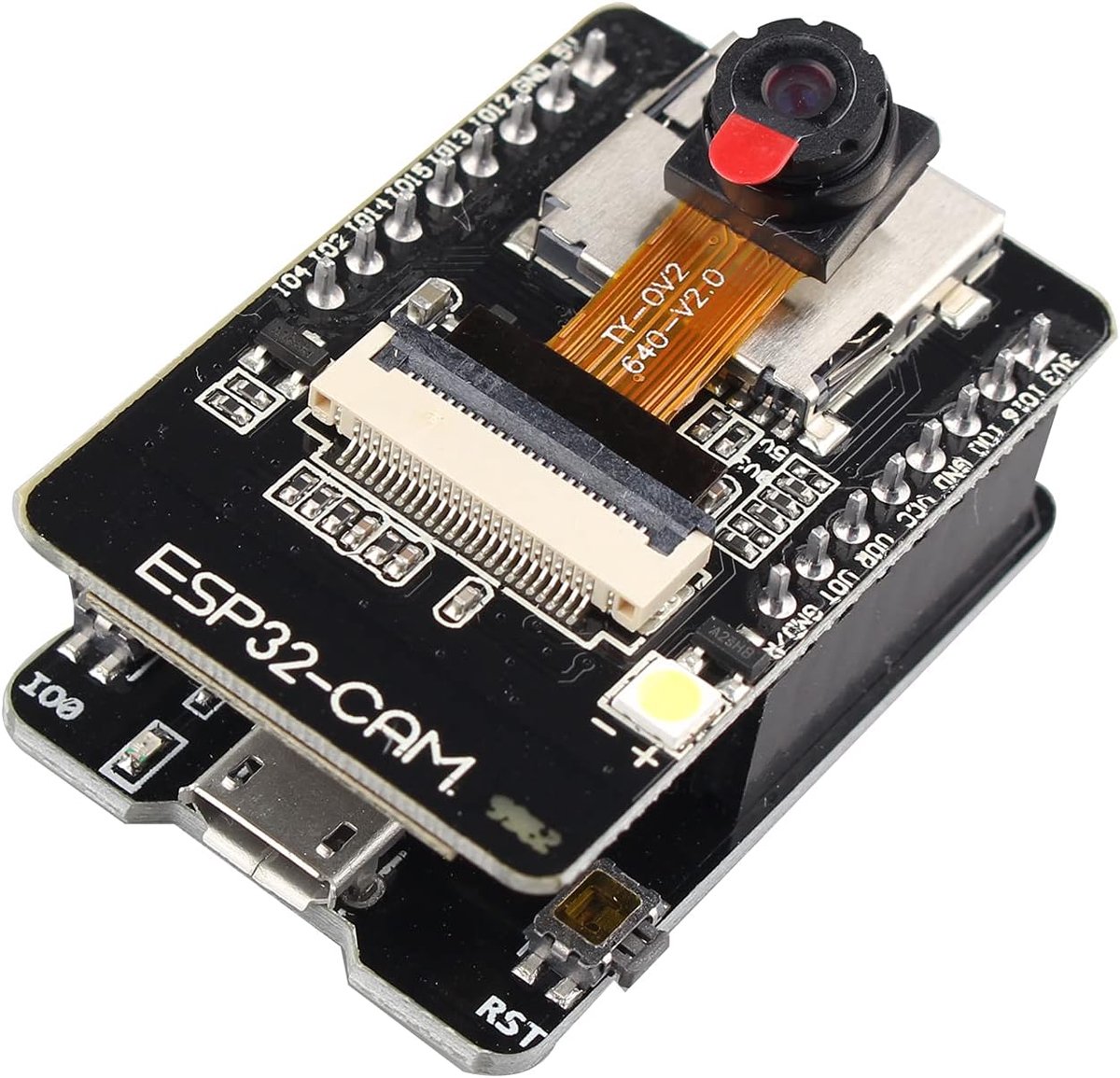 SnelShoppen - ESP32-CAM-MB WiFi Bluetooth Ontwikkelbord met OV2640 Camera, Dual-core 32-bit CPU, 240 MHz, 4M PSRAM, ideaal voor IoT Projecten en Beeld