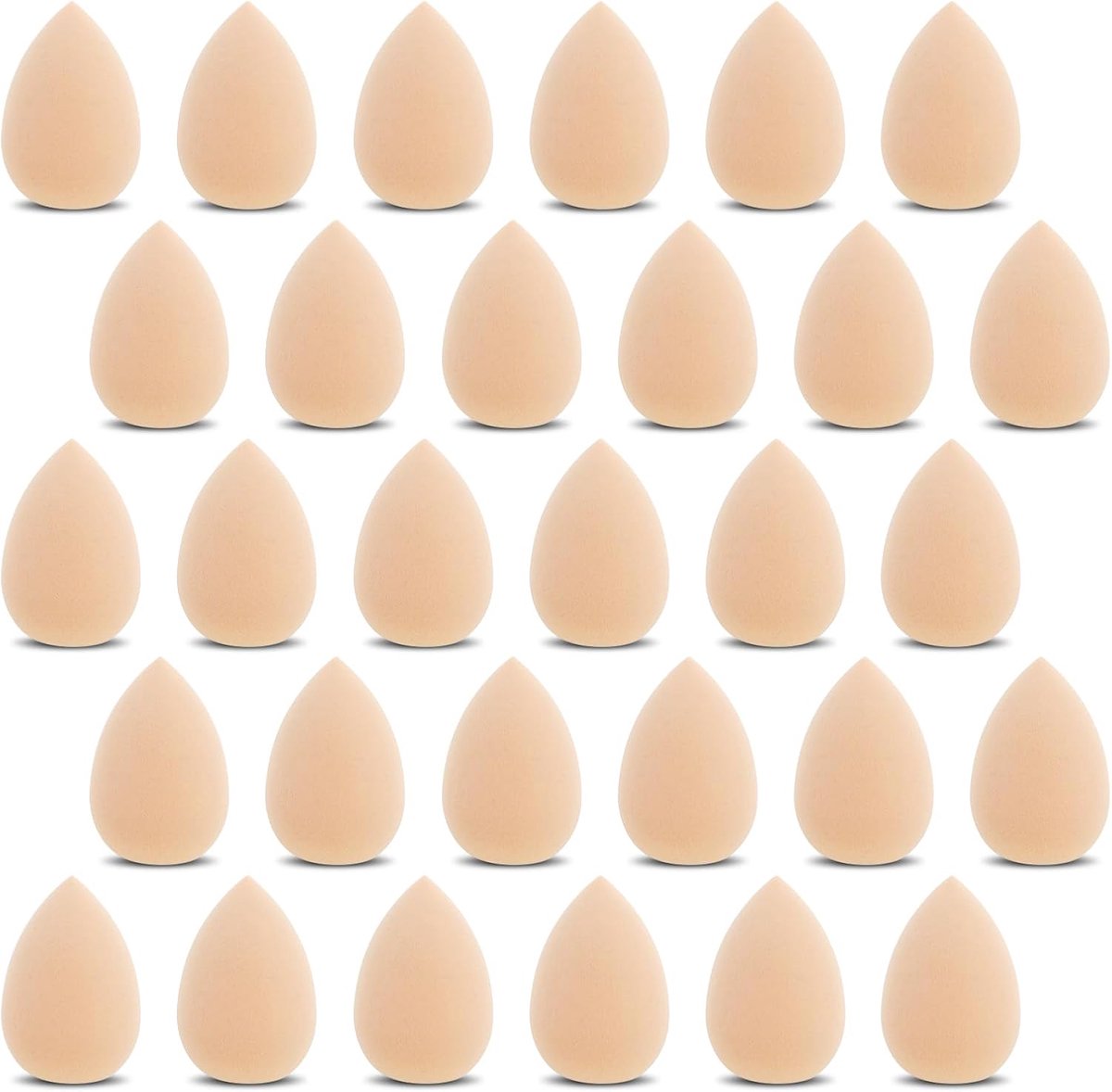 Wanmu 30 stuks mini-make-upspons, make-upspons, kleine mixer, foundationpoederpads voor mineraalpoeder, losse poeder - ShopVlot
