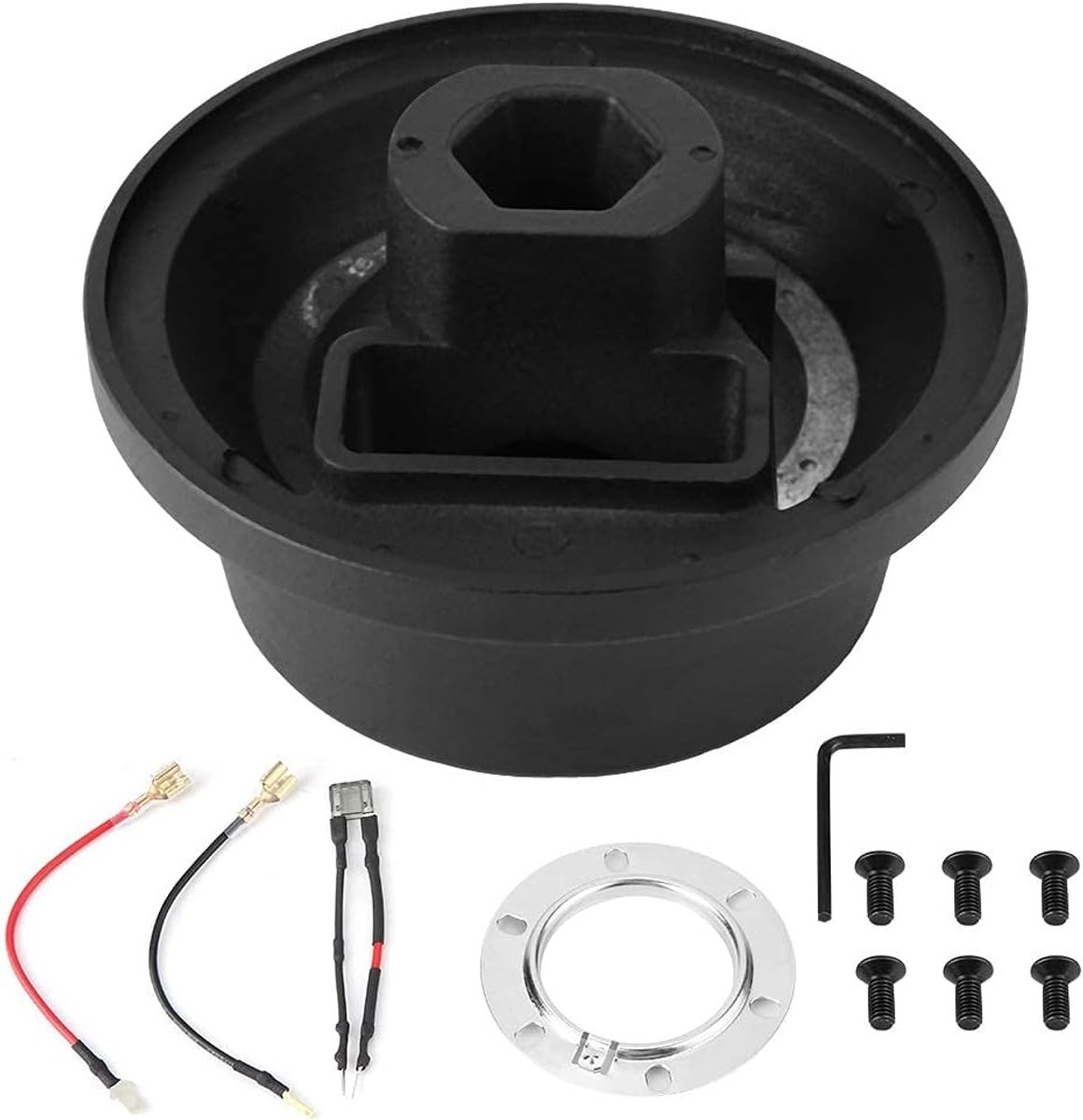 SnelShoppen - Stuurwiel Adapter, Auto Stuurwiel Hub Snelle Verander Adapter Kit voor Fiesta Focus Mondeo Mustang, Geschikt voor Diverse Auto's
