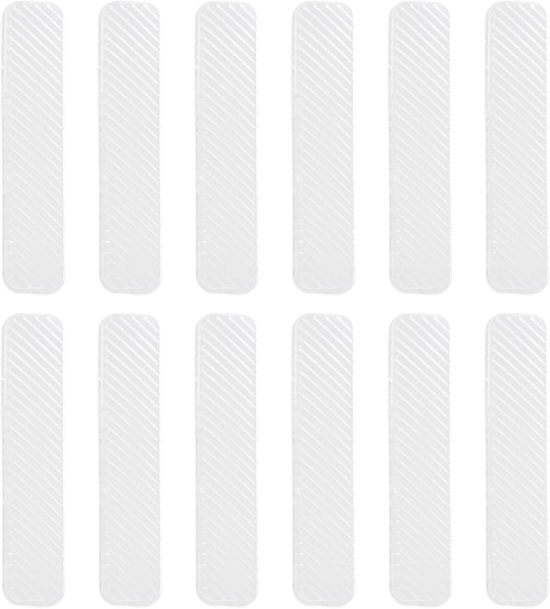 SnelShoppen - 12 stuks transparante siliconen bumpers, zelfklevende anti-botsingskussens voor kast, stoel, tafel, deur, lade, toiletdeksel, meubeloppe