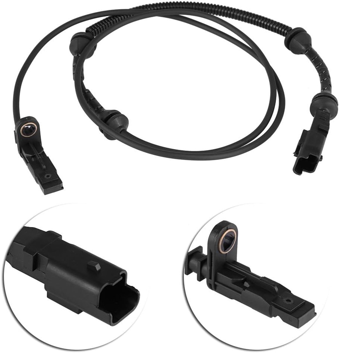 SnelShoppen - Voorzijde Wiel Snelheidsensor Links & Rechts ABS Geschikt voor Peugeot 407 407SW Citroen C6 - Hoogwaardige Kwaliteit