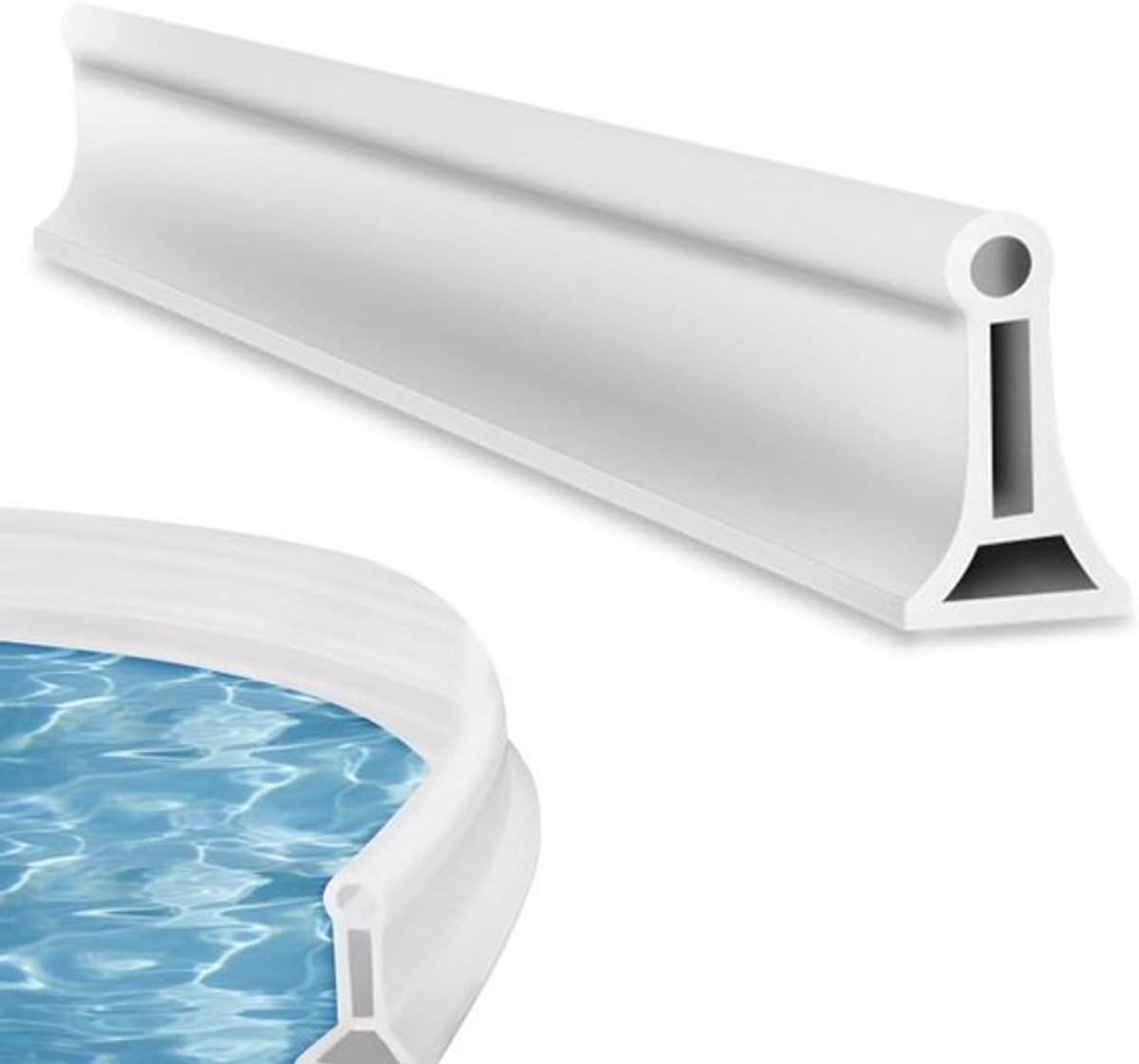 Waterdichte Douchebarrière van 2 meter, Zelfklevende Vouwbare Waterdicht Strip voor Douchedeur, Keuken en Badkamer