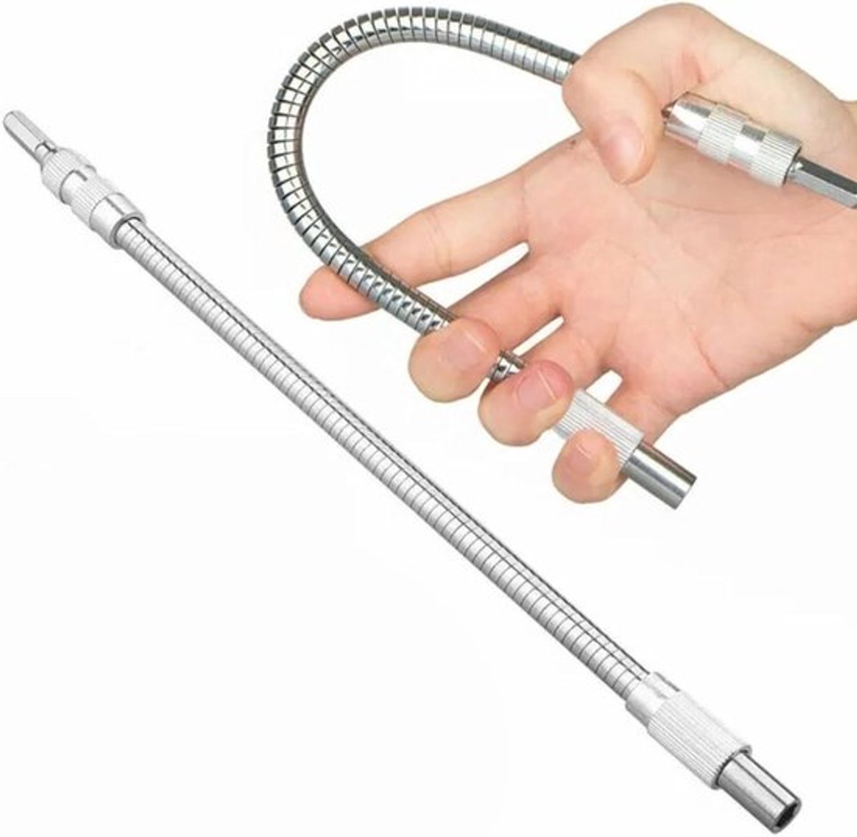 Flexibele 200mm verlengstuk voor magnetische schroevendraaier met boorschaft en bit houder 1/4 Zoll - ideaal voor elektronica en precisiewerk