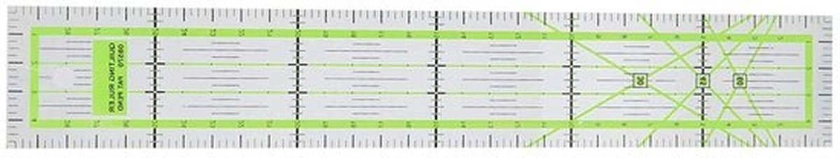 30 cm naaimeter voor kleding, quilten en naaien - transparante liniaal voor precisiewerk