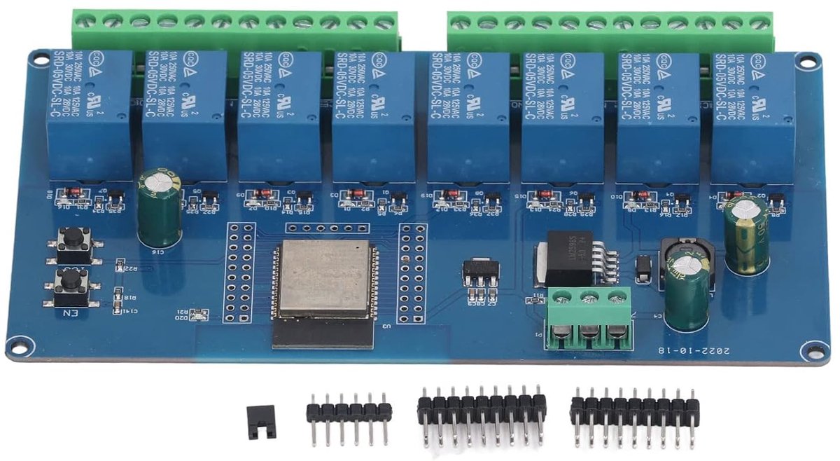 Relay 8 ontwikkelbord - WROOM-32E - draadloze controle - ideaal voor slimme huizen - ShopVlot