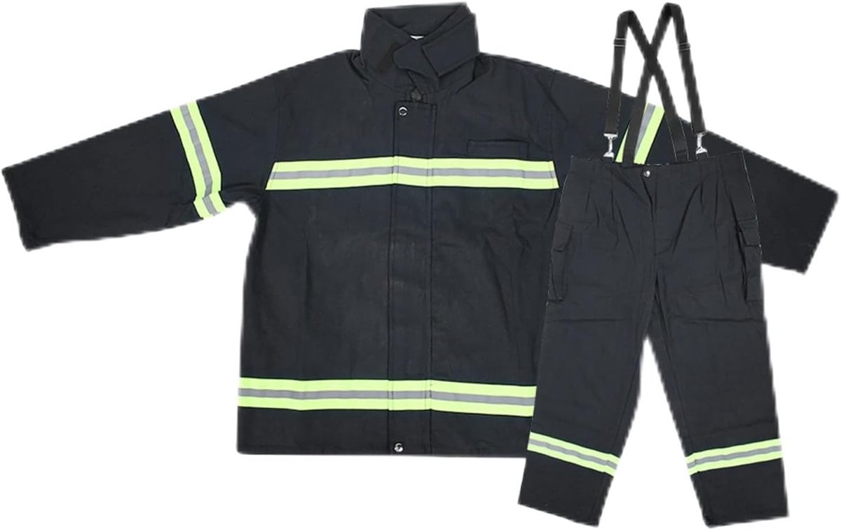 SnelShoppen - Vlamvertragende Kleding, Hittebestendige Brandweerlieden Beschermende GSM Poortopener Vlamdichte Relais Schakelaar Reflecterende Jas Bro
