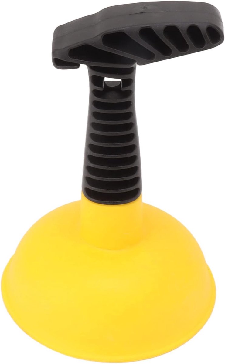SnelShoppen - Hoogwaardige Afvoerontstopper met Korte Handgreep, Handheld Mini Plunger voor Toilet, Badkamer, Douche, Keuken, Antislip Handvat, Eenvou