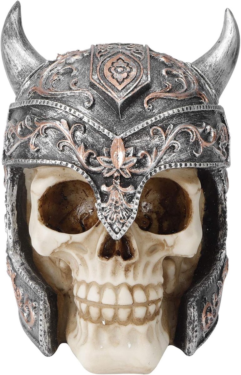 SnelShoppen - Skull Spaarpot van Hars, Handgemaakte Retro Decoratieve Spaarpot, Perfect voor Woonkamer, Kantoor en Haard, Uniek Design