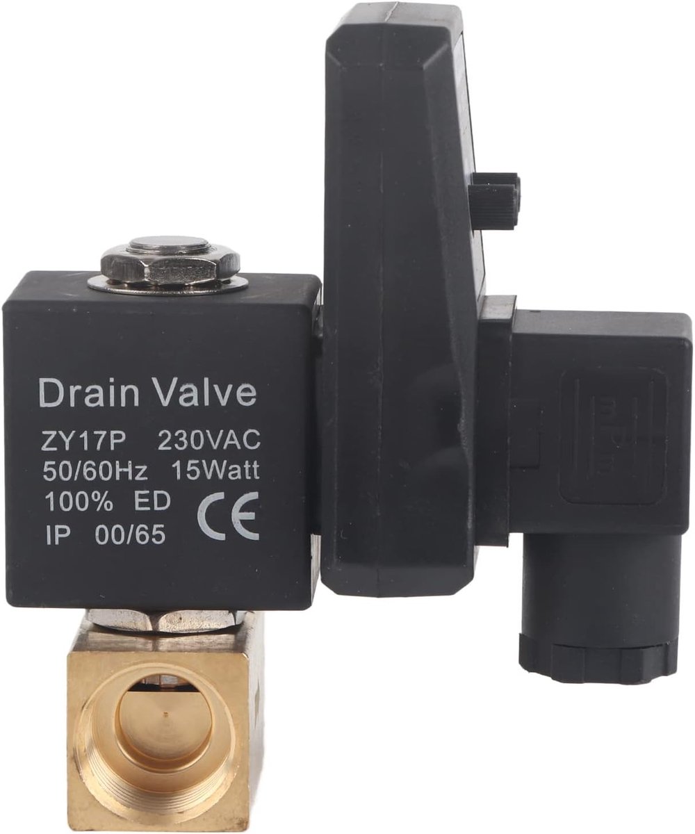 Dailygoods- Afvoerklep Automatisch - Tijdgestuurde Afvoerplug - Efficiënte Ontwatering - Verstelbare Ontwerp - Condensafvoer - G1/2 DN15 - Afvoerstop