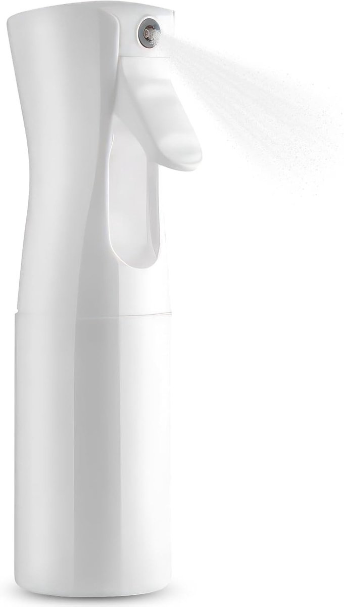 Continue Waterverstuiver - Wit - 200 ml - Navulbare Fles met Fijne Sproeikop - Voor Haar, Planten en Huishouden