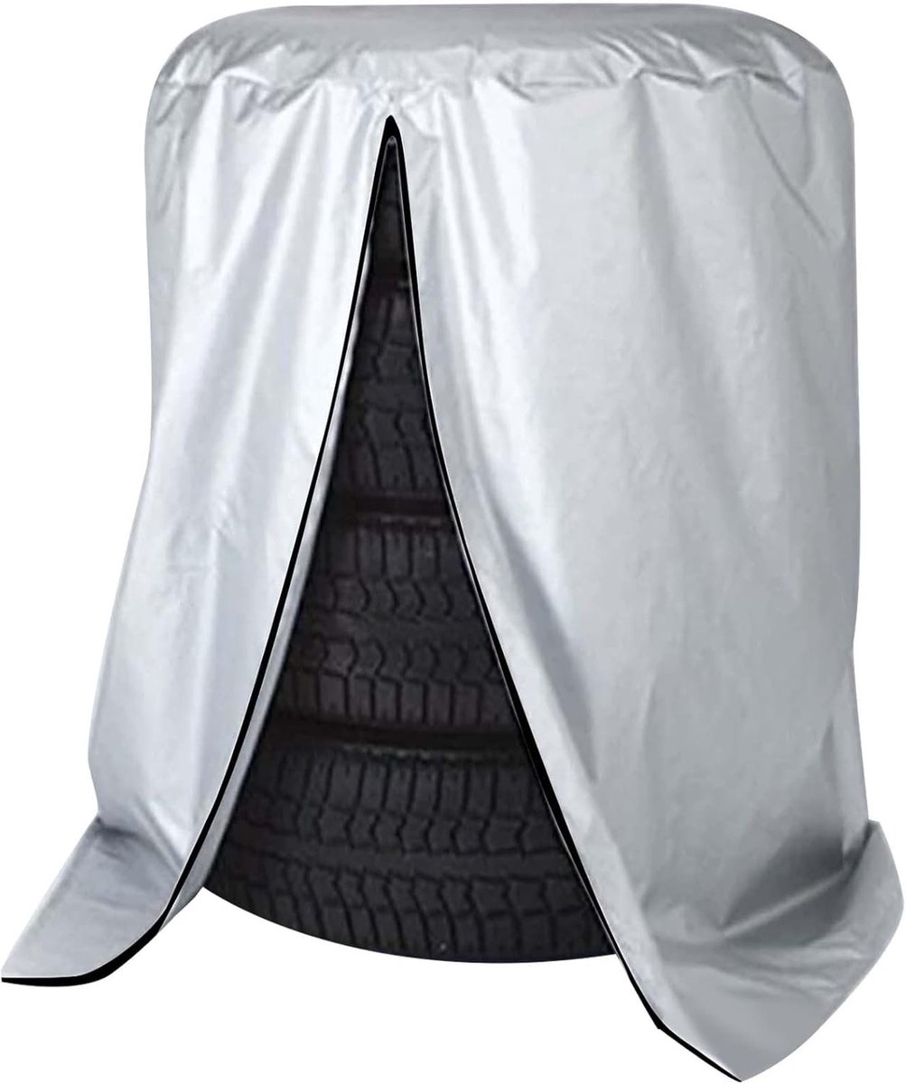 Autobandentas - Bandenhoes - Banden Opslag - Waterdicht Nylon - Voor 4 Banden - Zilver
