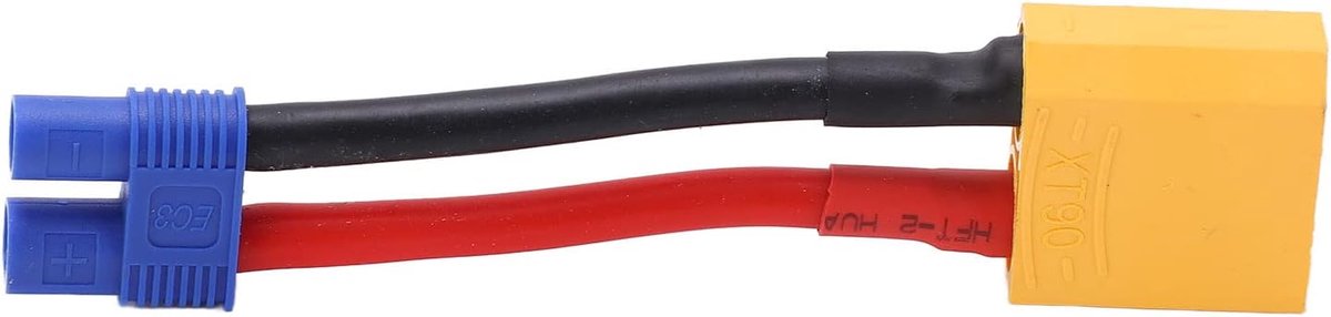 SnelShoppen - Male to Female Connector, XT90 Female naar EC3 Male Kabel, Herbruikbare Connectoren 12AWG XT90 Male Plug voor RC Auto Model