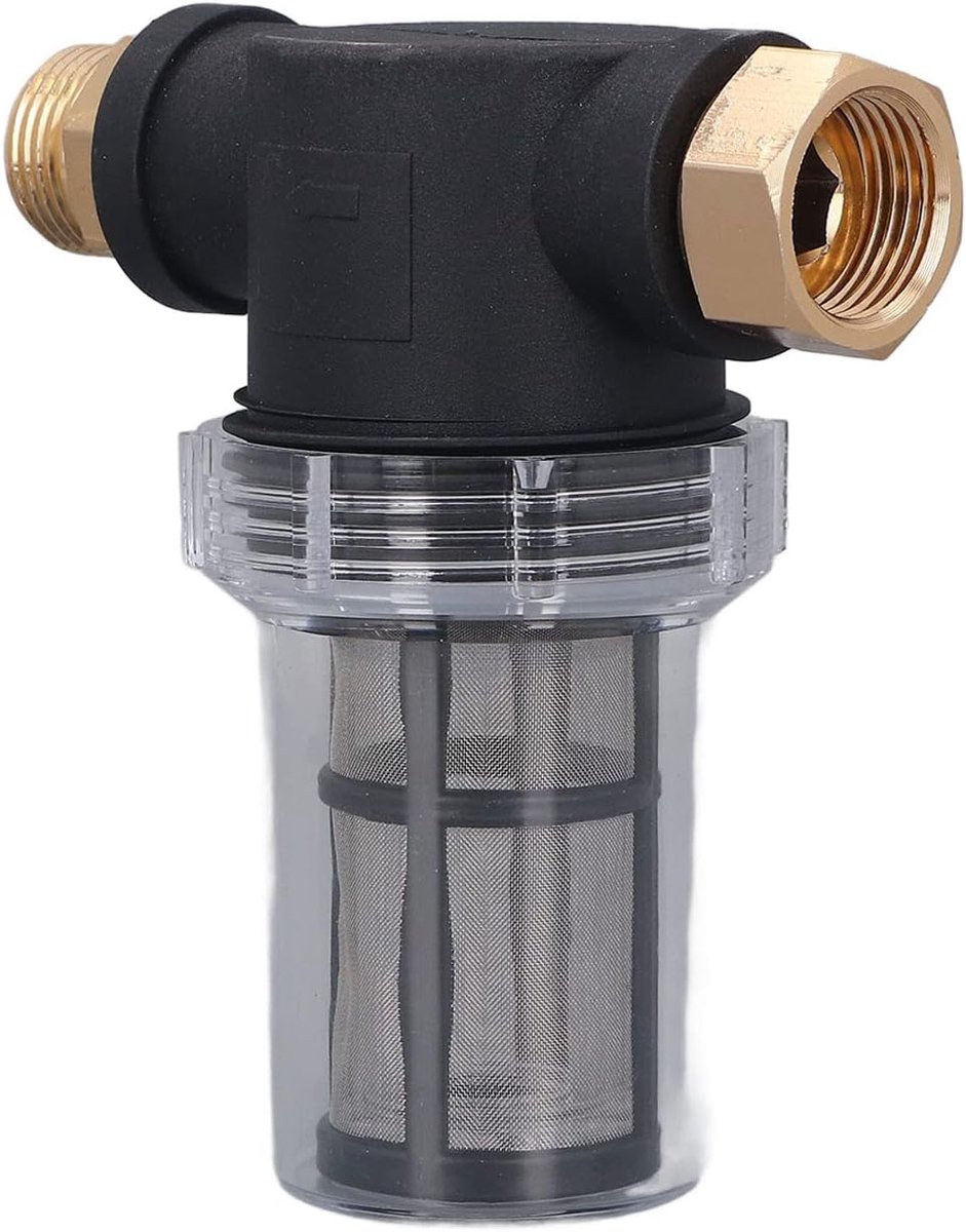 SnelShoppen - Washer Pre-Filter, Tuinslangfilter voor Hogedrukreiniger, Inlaatwater Inline Sedimentfilter, Technisch Kunststof Waterfilter voor Het He