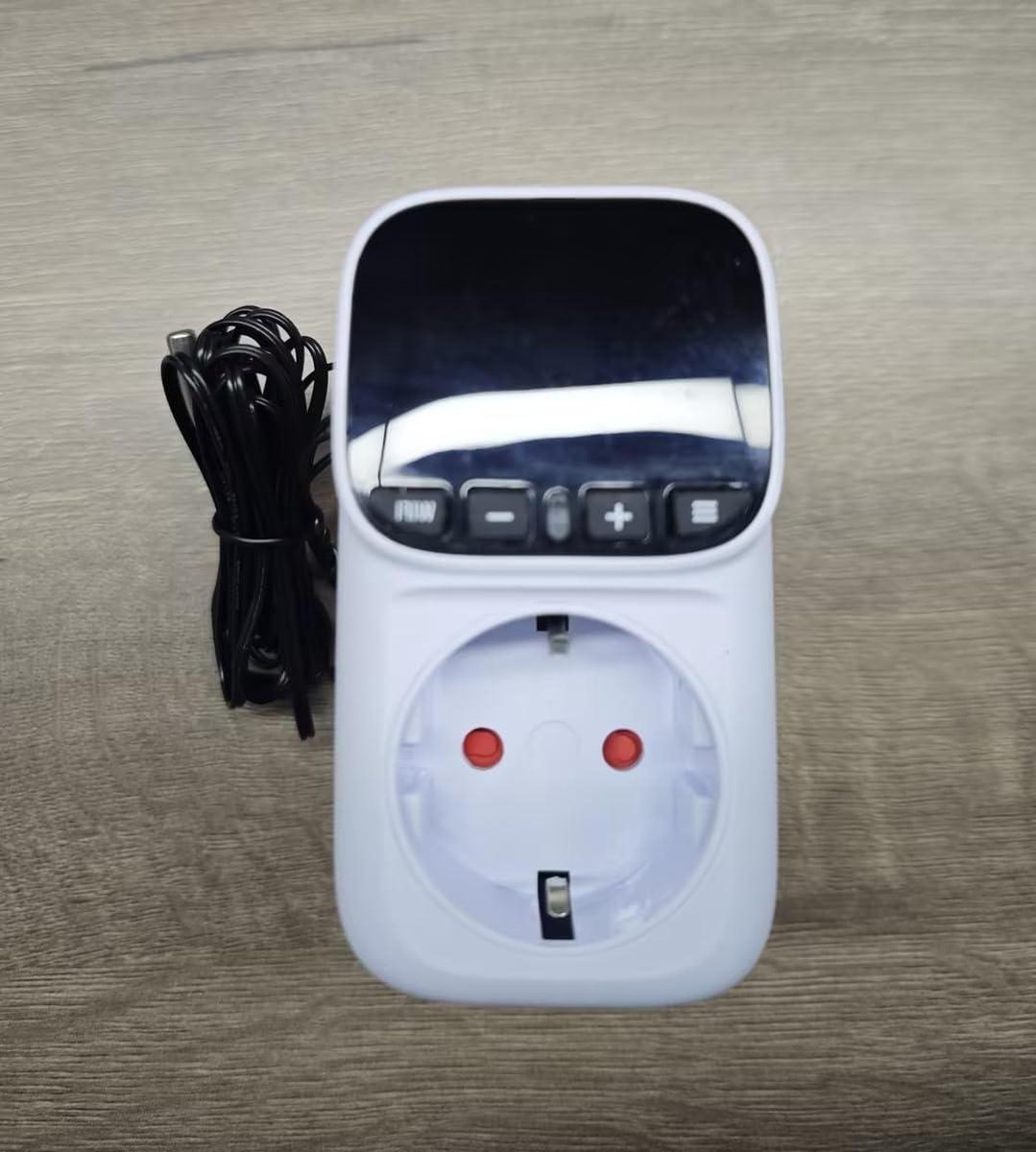 Slimme Thermostaat Socket - Wifi Temperatuurregelaar - Stabiele Temperatuur Controleren - App Real-Time Bediening - 230 V - Wit