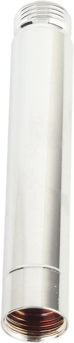 SnelShoppen - 4 Inch Douche Verlengbuis G1/2 Inch, RVS Rond, Chroom Geplateerd, Handdouche Verlenging voor Badkamer Accessoire