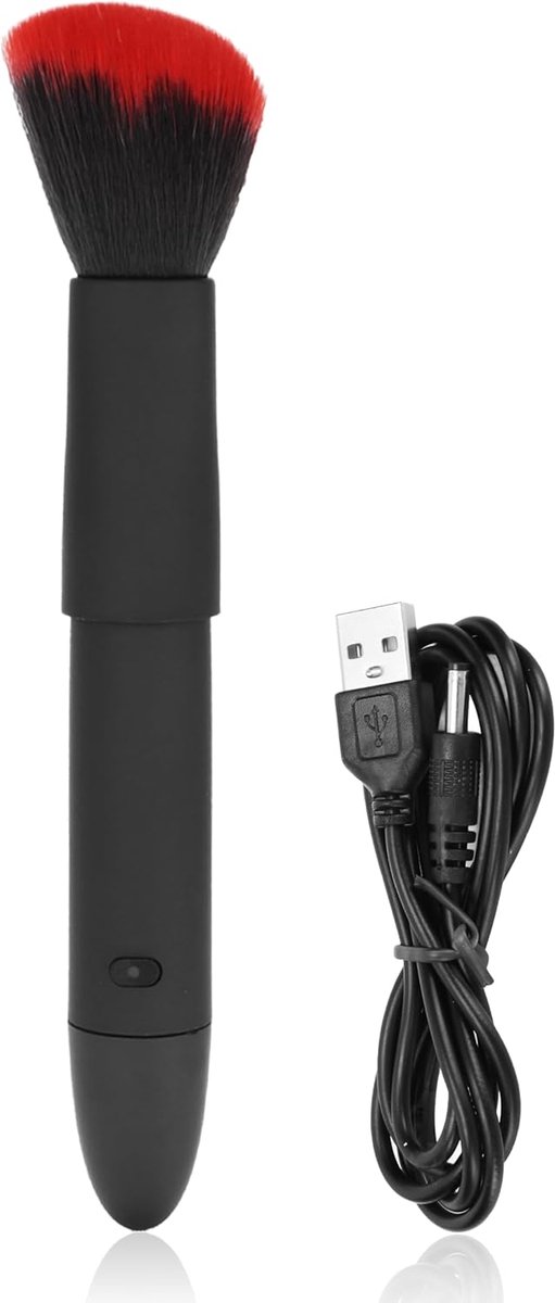SnelShoppen - Elektrische Make-up Borstel 10 Snelheden Oplaadbaar Verstelbaar Multifunctioneel Waterdicht Blush Borstel voor Contouren, Hooglichten en