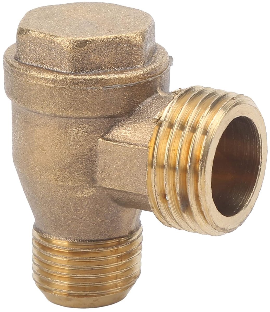 SnelShoppen - Pneumatische Checkklep G1/2 - Luchtcompressor Controleklep - Hoge Hardheid, Drukbestendig, Terugstroompreventie - Ideaal voor Hydraulisc