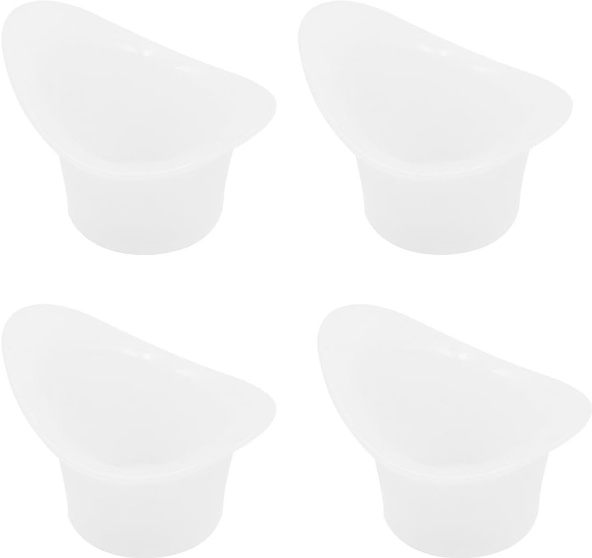 SnelShoppen - 4 Stuks Oogwasbekers 10ml Herbruikbare Silicone Oogspoelbekers Draagbaar voor het Verfrissen en Reinigen van Vermoeide Ogen