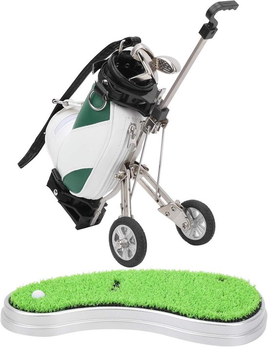 Golf Pen Set - Bureau Decoratie - Bureau Organiseren - Mini Golf Tas - 3 Pennen - Groen Wit van GOLF — afbeelding 5