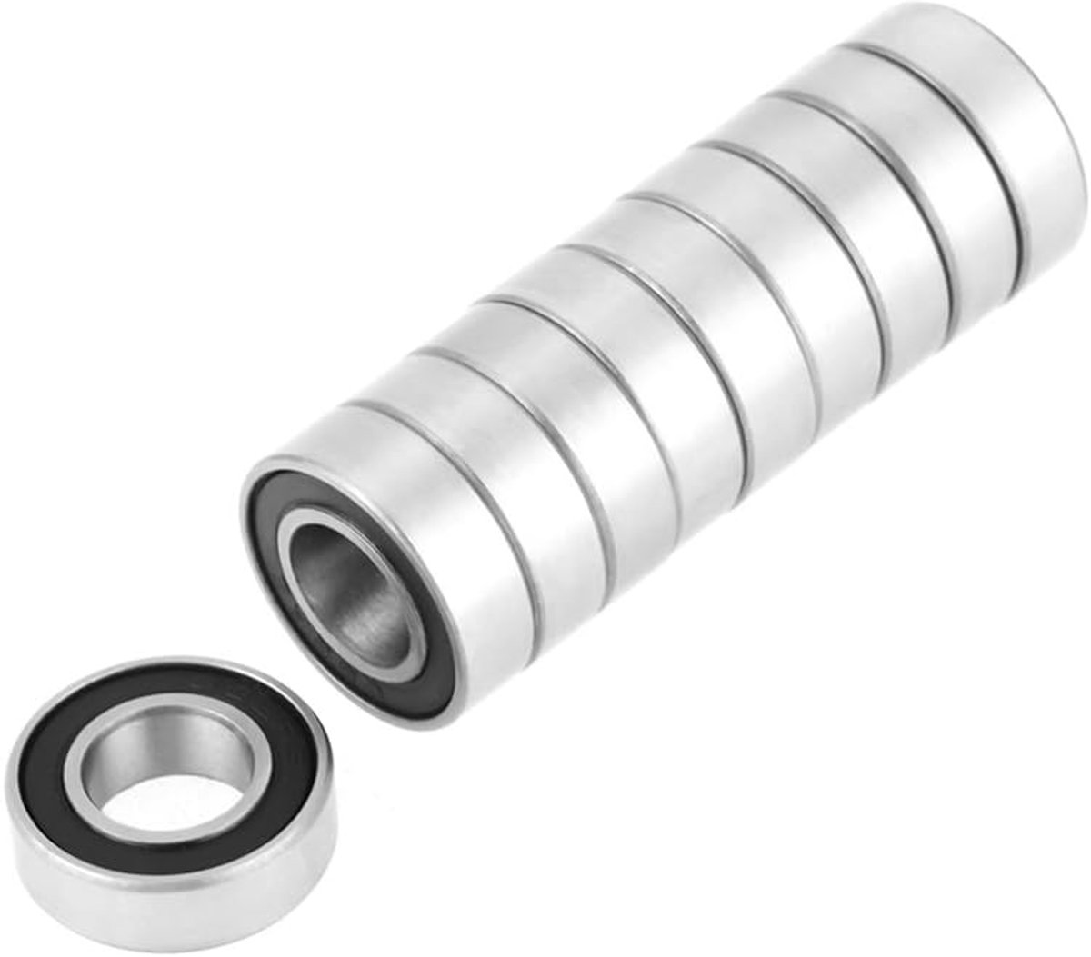 SnelShoppen - 10 Stuks 688-2RS Rubber Sealed Lagers 8x16x5mm Hoogwaardige Kogellagers, Stil en Duurzaam, Perfect voor Hobbyprojecten