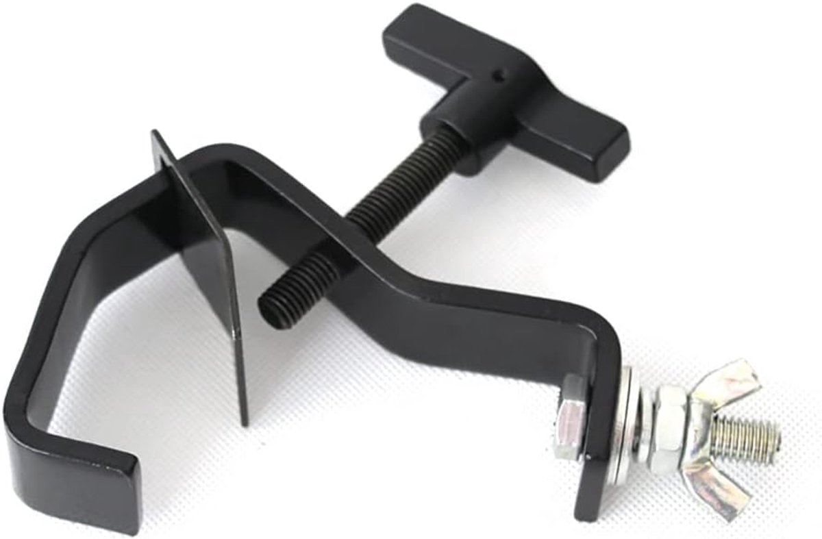 SnelShoppen - 2 stuks Zwarte Aluminium Stage Licht Bevestigingsklemmen Voor Moving Headlichten Geschikt Voor Buizen Met Diameter 1.2-2" (35-51mm), Dra