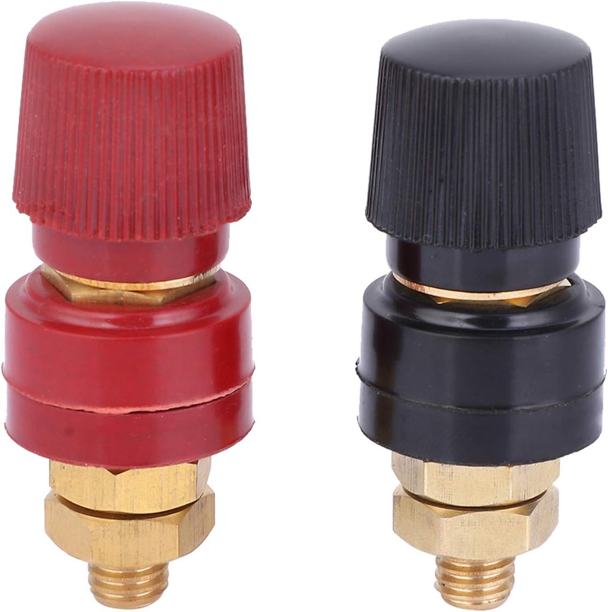 SnelShoppen - 2Pcs M8 Binding Post Koper Terminals - Messing Binding Post voor 0V-380V - Duurzaam en Betrouwbaar - Voor Lassen en Inverters