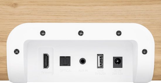 Soundbar Systeem - Muziekbox Geluid - Film Geluid Verbeteren - 200W Muziekvermogen - 85.5 Centimeter - Wit Hout — afbeelding 2
