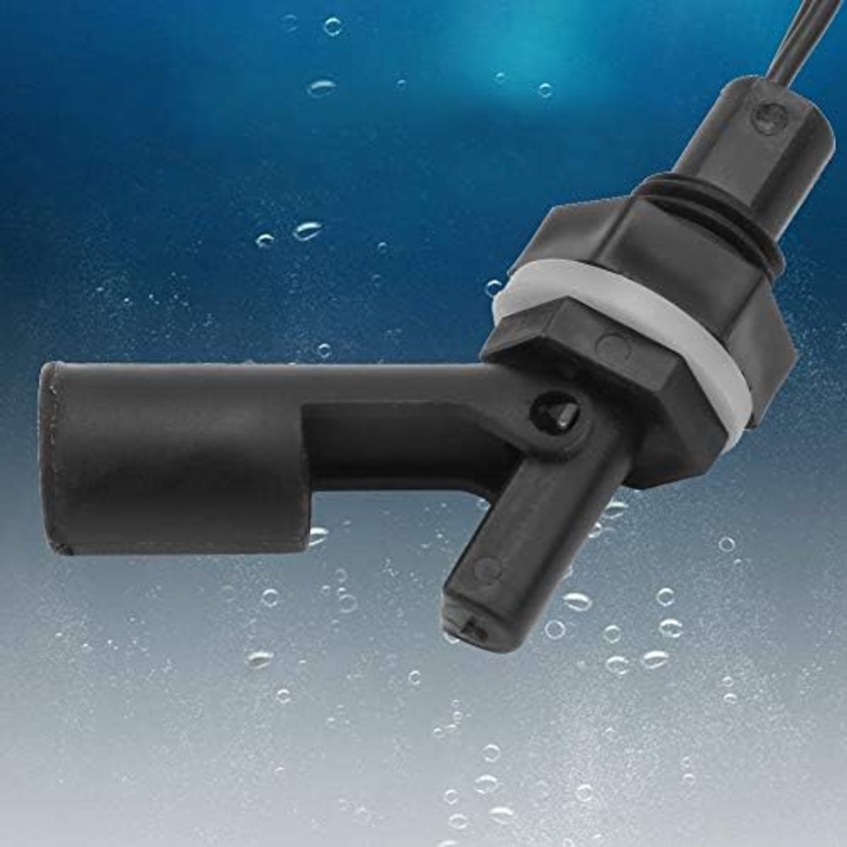 SnelShoppen - 2Pcs Waterniveau Sensor, Lage Druk Zijmontage Vloeistof Float Schakelaar, Corrosiebestendig PP Eendbek Type Waterniveau Detector voor Ta