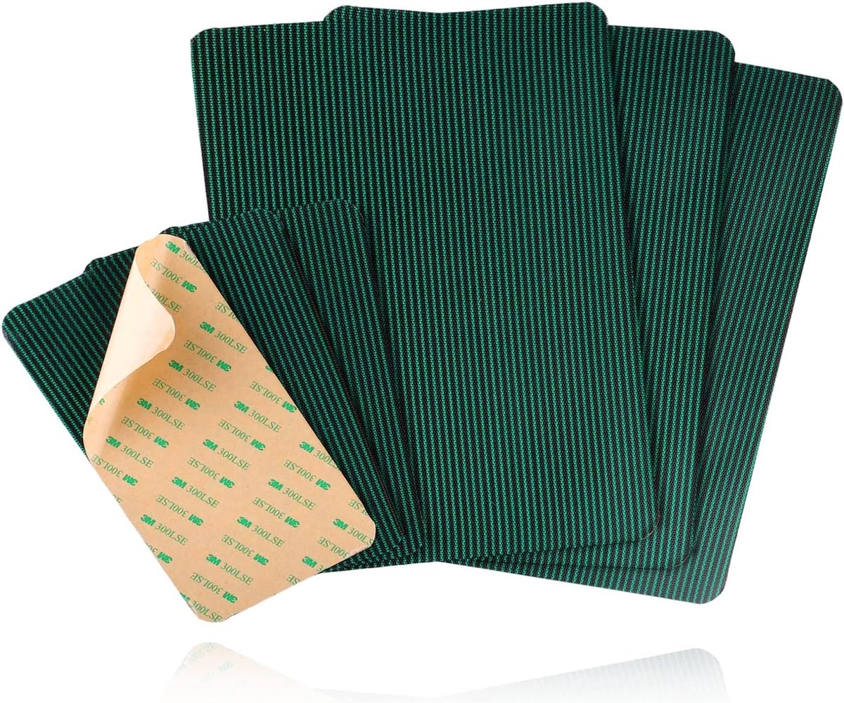 SnelShoppen - 6 Stuks Zwembad Reparatie Patches, 30x20cm / 10x20cm Groene Mesh Zelfklevende Reparatieset voor Zwembadveiligheidsbedekking