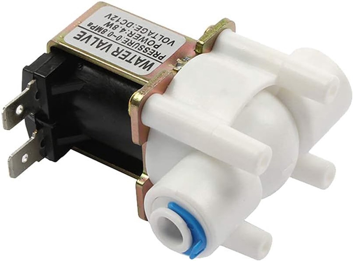 Watermagnetklep 12V 0.2 inch - Normaal Gesloten - Voor RO Omgekeerde Osmose - Ideaal voor Waterdispensers - ShopVlot