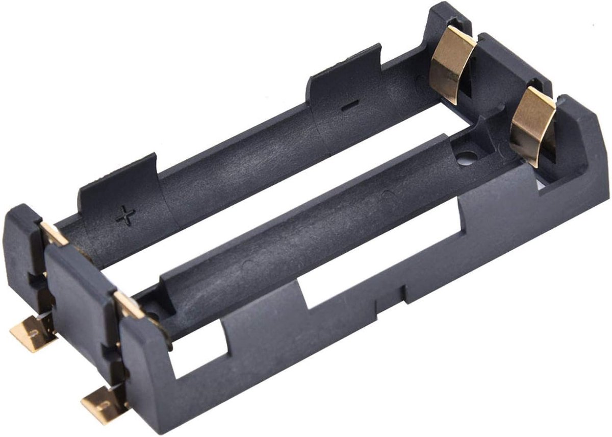 Batterij Houder - Opslag Box - DIY Projecten - Hoge Temperatuur - 2 Stuks - Zwart