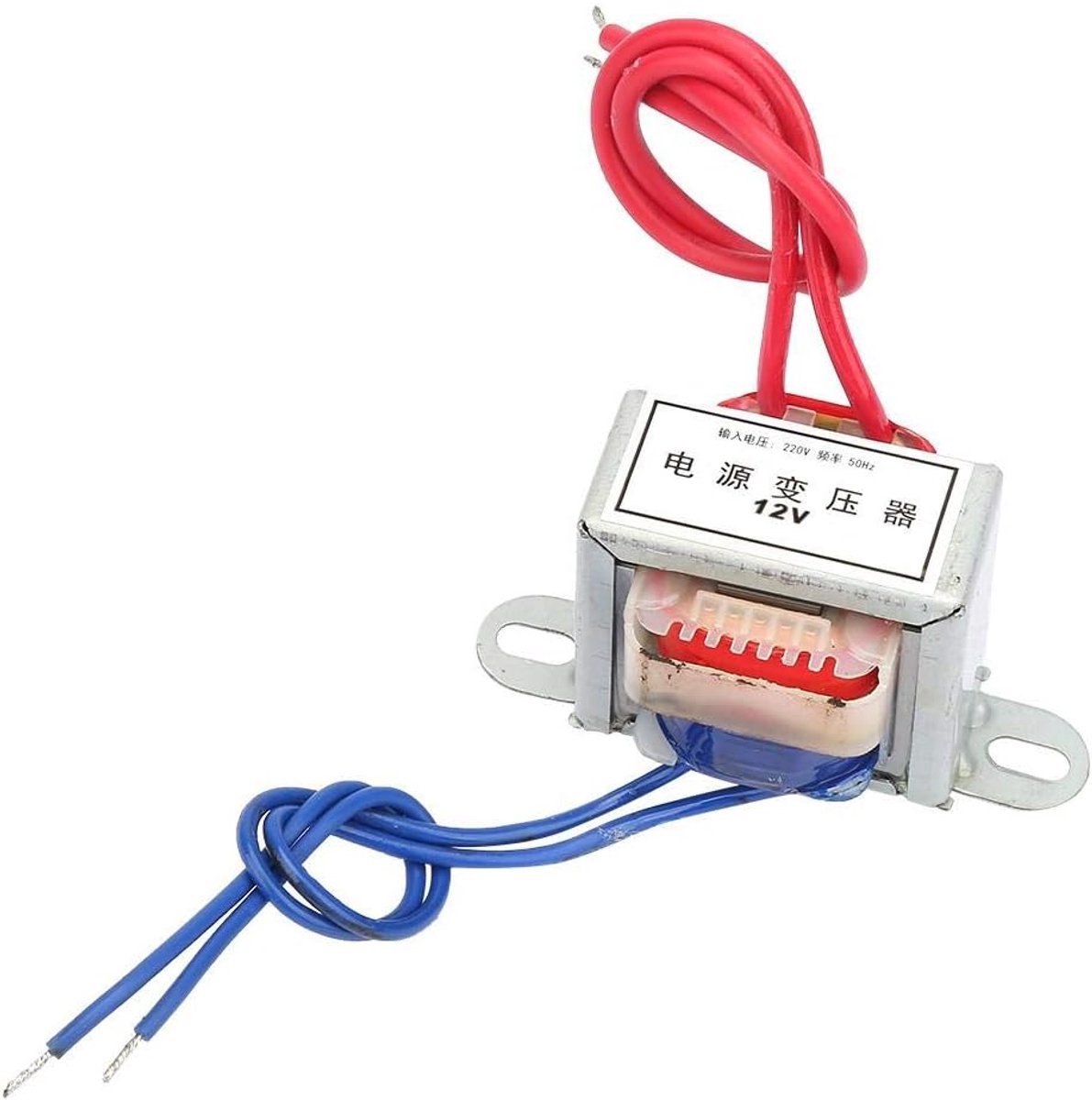 SnelShoppen - AC 12V/24V Voedingstransformator 2W 220V 50Hz voor Auto's, Elektriciteit, Vibration Shock Proof, 12V/24V Output