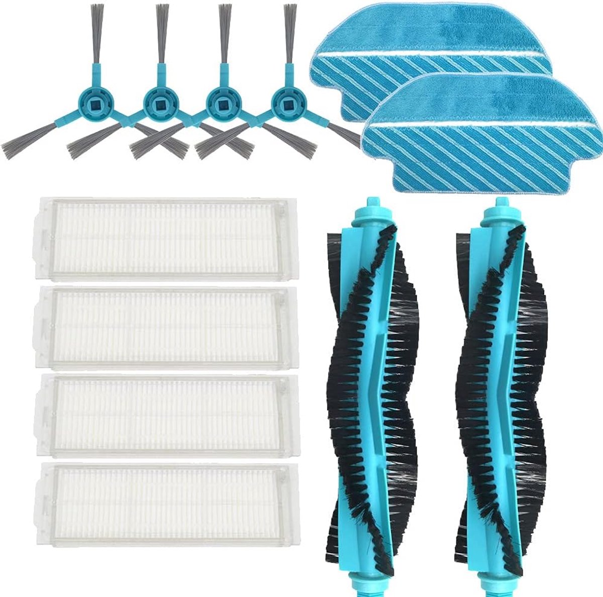 SnelShoppen - WuYan Stofzuiger Accessoire Set 13 - Compleet Set met Diverse Opzetstukken voor Efficiënt Stofzuigen in Huishoudens, Keuken, Auto, en Tu
