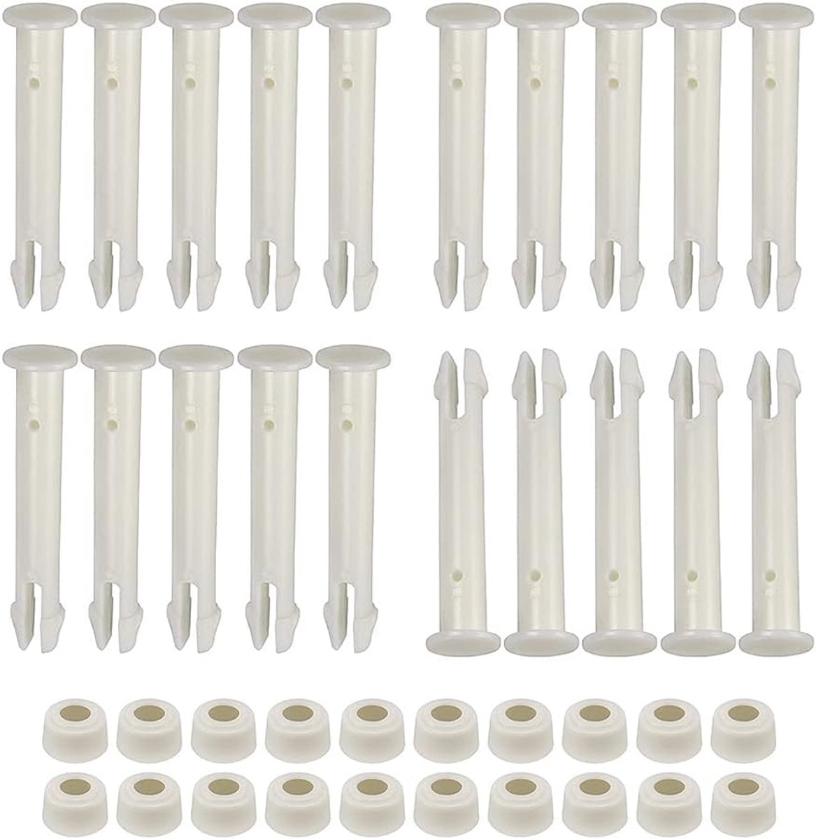 Plastic pool verbindingpinnen 20 stuks - rubberen afdichtingen - vervangingsonderdelen voor 13'-24' zwembaden - ShopVlot