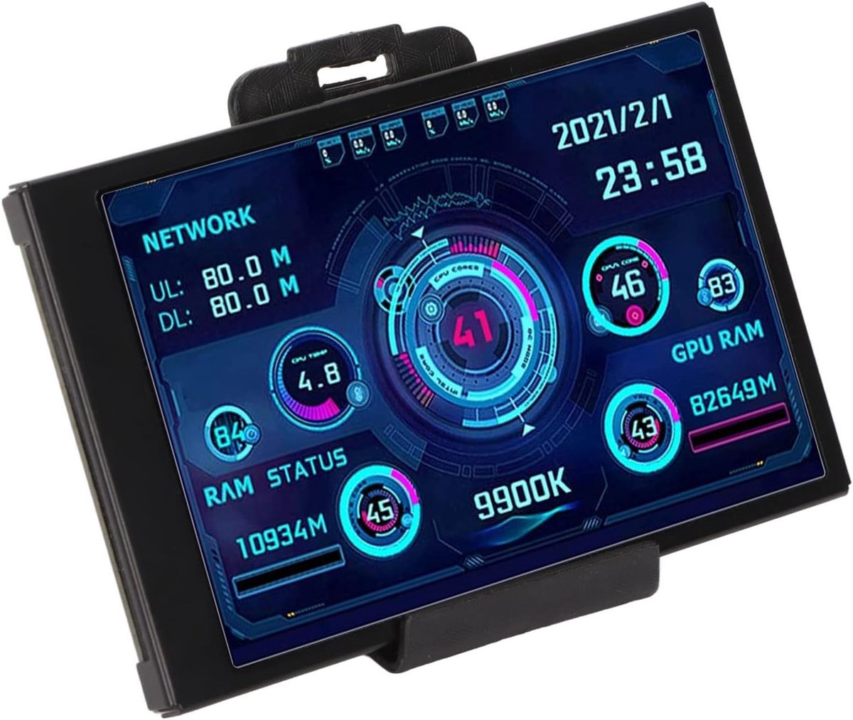 SnelShoppen - 3.5 Inch IPS USB Mini Scherm, AIDA64 PC CPU RAM Gegevens Temperatuur Weergave, PC Sensor Paneel Temperatuur Monitor voor Computerbehuizi