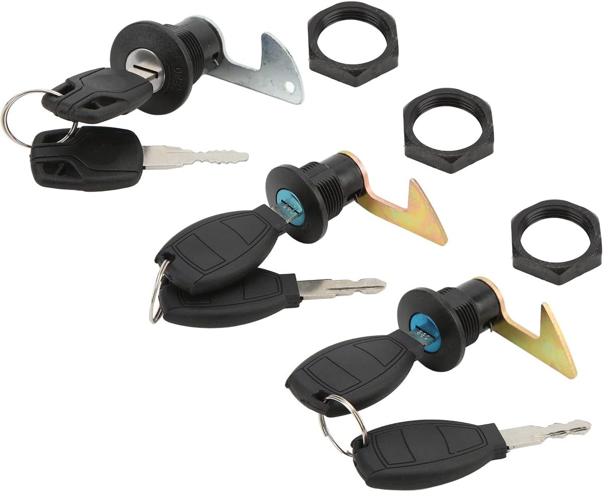 SnelShoppen - Universele Motorfiets Montage Achter Lock - Scooter Beveiliging - Aluminium en Kunststof - C-haak Bevestiging - Ideaal voor Motoren en E