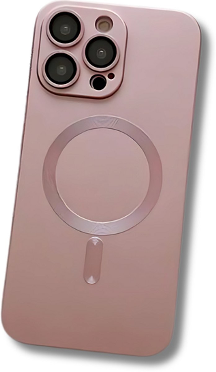 GREEN ON Lens Shield Magsafe TPU Case For IPhone 11 - Roze / Pink