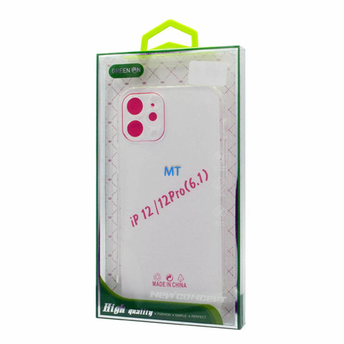 GREEN ON Silicone Case IPhone 11 - Transparant