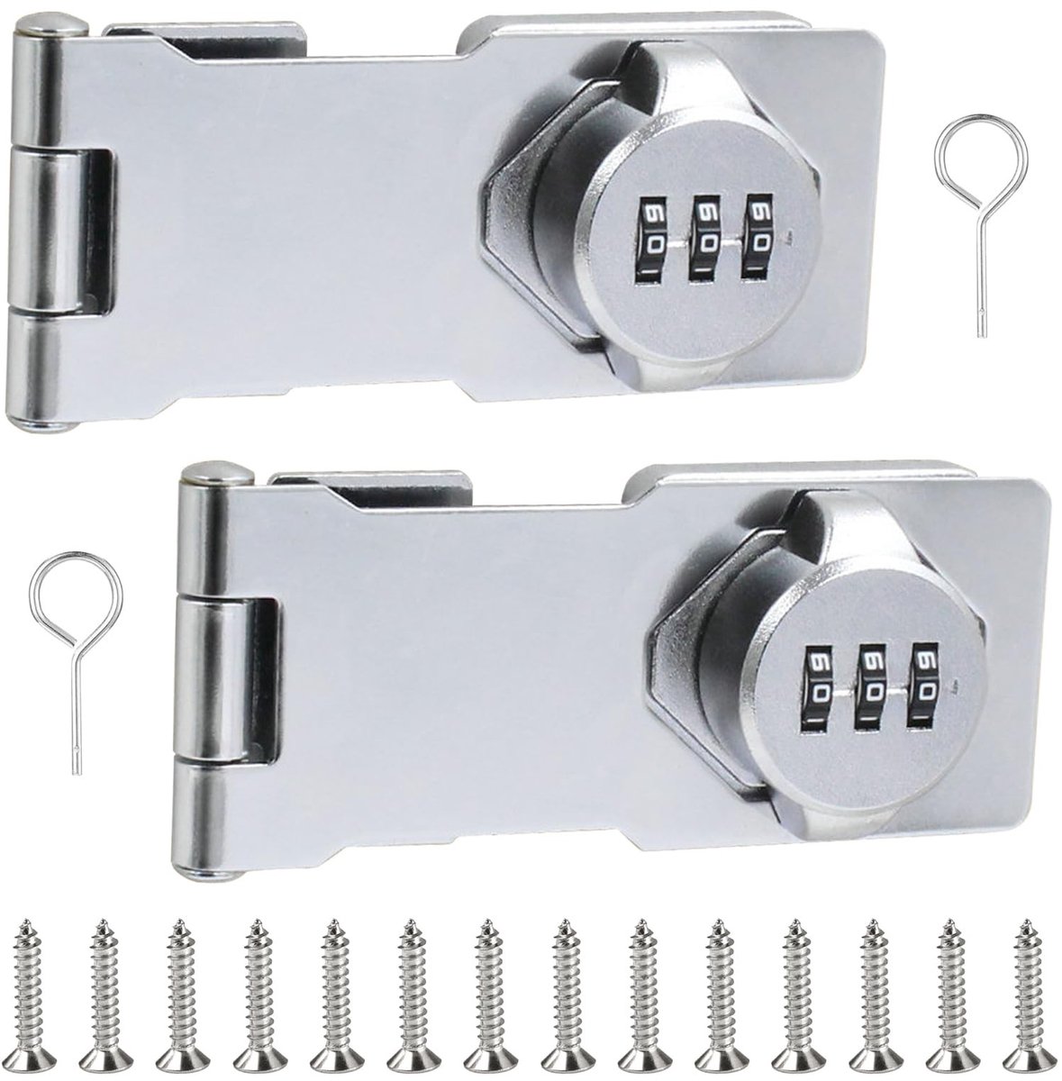 Dailygoods- Cijferslot 4 cijfers - Overvalslot - Kastslot - Veiligheidsslot - Roestvrij - Zinklegering - Diefstalbeveiliging