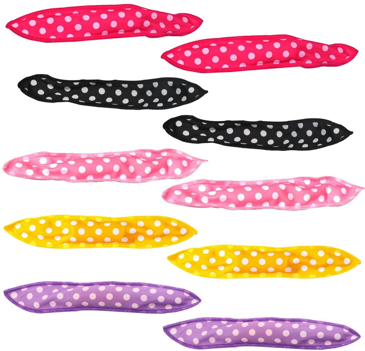Dailygoods- Kussenkrullers 10 stuks - Zachte Sponsrollers - Haarstyling zonder Hitte - Flexibele Krulspelden - Comfortabel voor Alle Haartypes - Ideaal voor 's Nachts Gebruik - Haarrollers