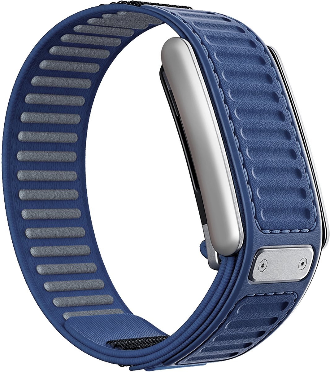 Strap-it Hybrid bandje Nylon geschikt voor WHOOP 5.0 - Blauw