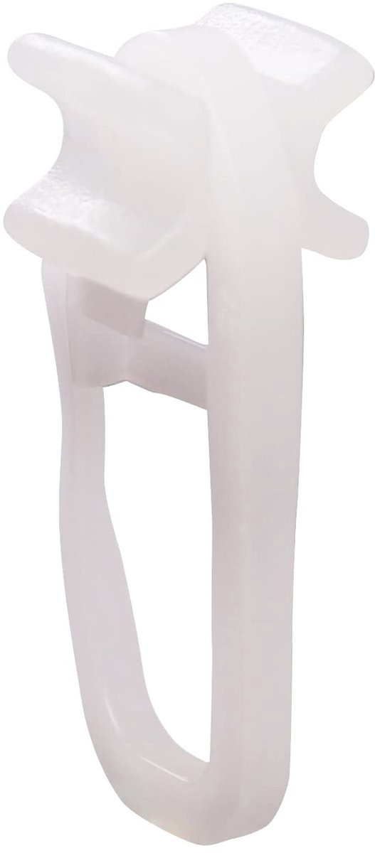 deco-raum Vouwglijders X-glijders 100 stuks met vouwhaken voor gordijnrails voor 6mm binnenlooprails looprails schlaufenglijders